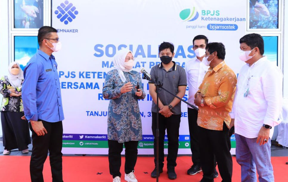 Kemnaker dan BPBPJAMSOSTEK Terus Sosialisasi Manfaat Program BPJAMSOSTEK