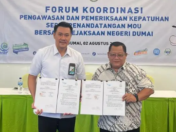 BPJS Ketenagakerjaan Dumai Teken MOU Dengan Kejari