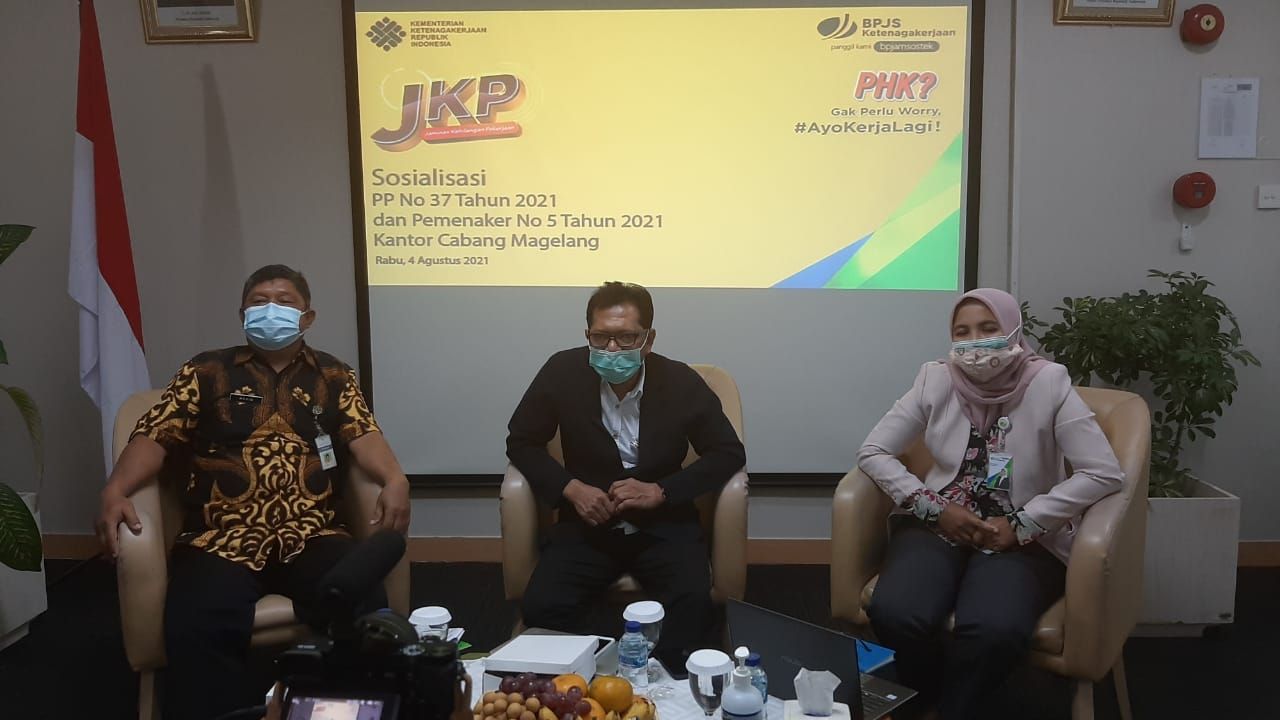 Melalui Webinar, BPJAMSOSTEK Sosialisasikan Program JKP