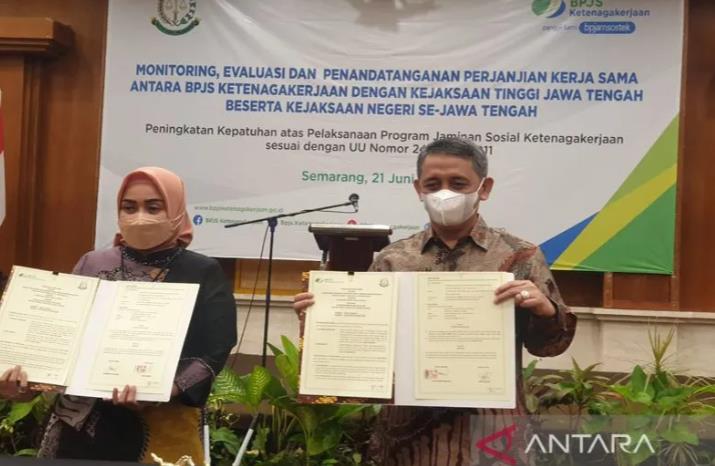 Kejaksaan se-Jateng dukung peningkatan kepesertaan BPJAMSOSTEK